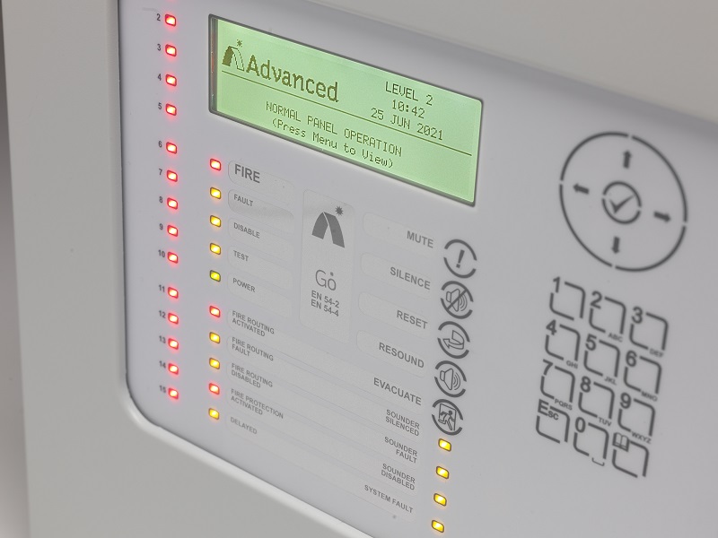 Fire alarm control panel installation