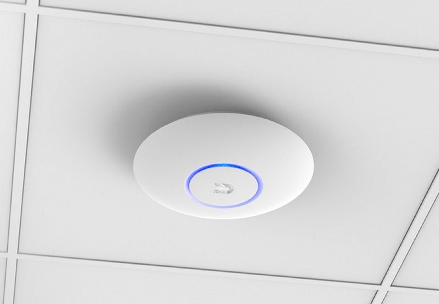 Ceiling-mounted Wi-Fi access point for full property coverage